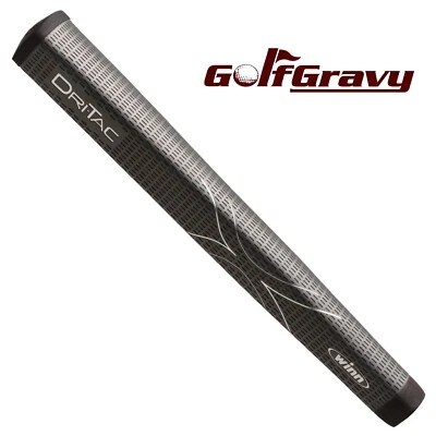 1 Winn Dri-Tac Jumbo Pistol Lite Dark Gray Golf Putter Grip - J8LDT-DG
