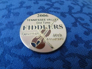 Old Time Fiddlers Tennesse Convention Pin 2006 40th Anniversary Best Show Music - Picture 1 of 1