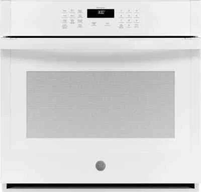 GE 30" Horno de Pared Única Inteligente Eléctrico Incorporado Autolimpiante Blanco JTS3000DNWW Foto 1 de 4
