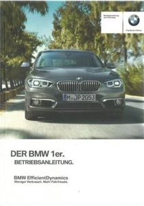 BMW Serie 1 F20 F21 manual de instrucciones 2017 manual de instrucciones libro de a bordo BA - Imagen 1 de 1