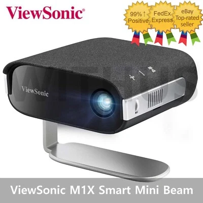 ViewSonic M1X Smart Mini Beam LED Projector with Harman Kardon Speakers - Image 1 of 4