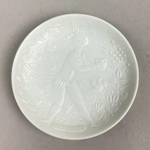 Rosenthal Germany White Embossed Coaster - 4” - Picture 1 of 5