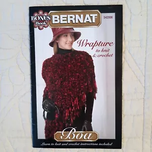 Bernat Boa Wraps / Ponchos Pattern Book Knitting & Crochet Instructions 2005 Vtg - Picture 1 of 24