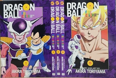 Dragon Ball Freeza Arc MANGA Complete Set Volumes 1-5 Full Color English Books - Image 1 of 4