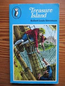 TREASURE ISLAND Robert Louis Stevenson Vintage Puffin Book 1975 Paperback - Picture 1 of 5