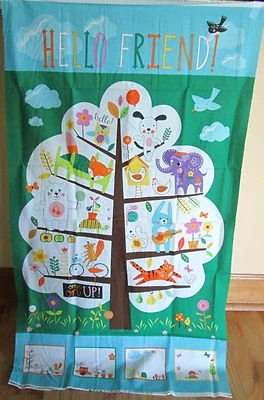 1 MODA "Hello Friend" Cotton Quilting/Wallhanging Crafting Fabric Panel - Image 1 of 2