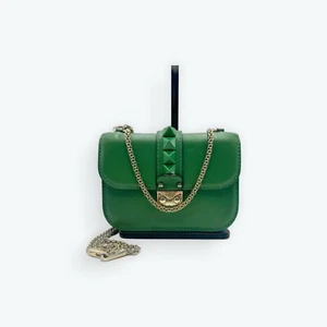 Valentino Garavani Rockstud Glam Lock Pop Green 3way Crossbody Shoulder Bag - Picture 1 of 18