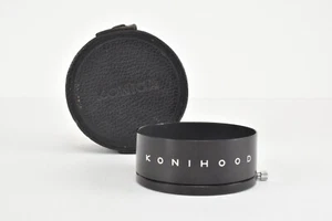 ** MINT w/ Case ** Konica Konihood 57mm Metal Lens Hood for Konica Rangefinder - Picture 1 of 12