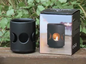 Portaluz de té pequeño negro recortado de las diosas de la luna triple ~ con caja de regalo - Imagen 1 de 12