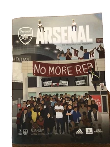 Arsenal v Burnley Official Premier League Programme 23rd January 2022 T3242/3 - Picture 1 of 2
