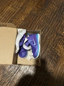 Nike Toddler Lebron 9 Summit Lake Hornets Mid Top Sneakers Purple 9C 472663-500 - Picture 1 of 7