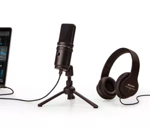ZOOM ZUM-2PMP - USB PODCAST KIT WITH USB MICROPHONE/CABLE/HEADPHONES/TRIPOD MICROPHONE - Picture 1 of 1