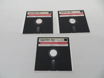 QUATTRO PRO Version 4.0 5.25" Floppy Disk Vintage 1991 Computer Software Discs - Image 1 of 4