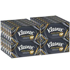 Kleenex Extra Large 90 Facial Tissue Box 2 Ply Strong Gentle Soft 6/12/ 24 pk