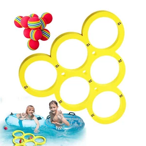 Outdoor Swimming Pool Beach accessories EVA Floating Ring Throwing Ferrule Game - Picture 1 of 12