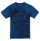 Disneyland Space Mountain Shirt 40th Anniversary 2017 Größe XL blau AOP Grafik