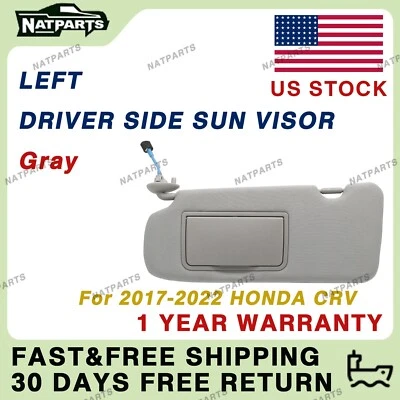 Left Driver Side Sun Visor W/ Lights Fits for  Honda CRV 2017-2022 83280TLAA12ZB - Image 1 of 4