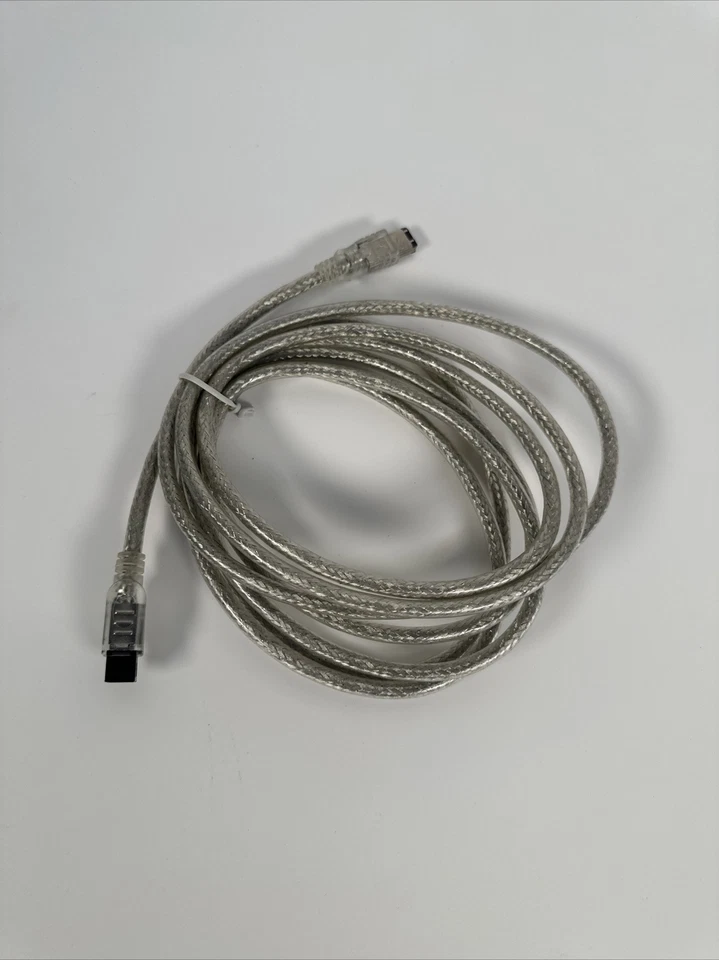 9 PIN to 6 PIN IEEE1394B 6' 800 TO 400 CORD 9P-6P 9-6 FIREWIRE CABLE 1394A-B 6FT - Image 1 of 4