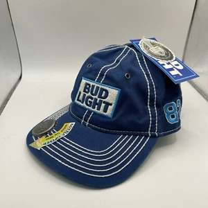 Budweiser Bud Light Beer Hat Cap With Bottle Opener - NWT - Blue And White - Picture 1 of 12