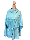 Black Diamond Windbreaker Xl Pullover Hooded Aqua Blue Jacket 1/4 Zip Pocket Vtg