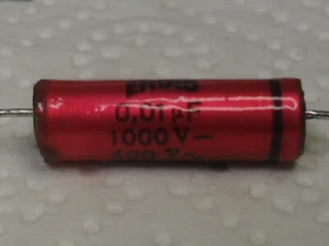 Condensador Roederstein EROID 0,01μF 1000V- 400V~ VDE 250v K Nuevo - Imagen 1 de 4