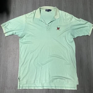 Polo Ralph Lauren Shirt Mens Vintage Extra Large Green Embroidered Logo - Picture 1 of 10