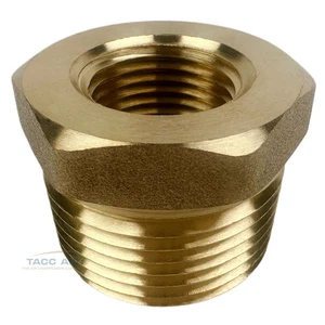 Adaptador de buje reductor hexagonal NPT macho x 1/2" hembra de 1" - Imagen 1 de 5