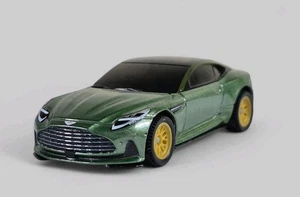 2023 ASTON MARTIN DB12 Diorama Collectible DieCast Model Car 1:64 Green LOOSE - Picture 1 of 8
