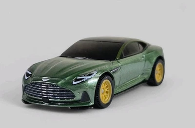 2023 ASTON MARTIN DB12 Diorama Collectible DieCast Model Car 1:64 Green LOOSE - Image 1 of 4