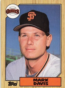1987 Topps Baseball Mark Davis San Francisco Giants #21 - B - Picture 1 of 2