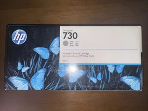 Cartucho de tinta DesignJet gris HP 730 ORIGINAL P2V72A, 300 ml SELLADO - caducidad 2/2022 - Imagen 1 de 4