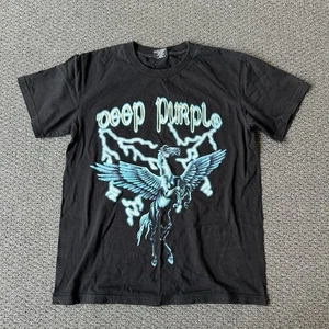 Camiseta De Colección Banda Púrpura Profundo Talla Grande Para Hombre Negra Doble Lado Gráfico Camiseta - Imagen 1 de 7