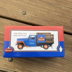 Cooper Tires 1953 Willys Jeep Stake Bed Truck Diecast Car 1:25 Model - Picture 1 of 6