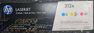 HP 312A (CF440AM) Tri-Color LaserJet Toner Cartridge New Factory Sealed - Picture 1 of 2