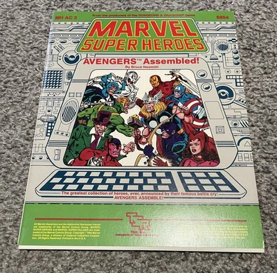 Marvel Super Heroes Avengers Assembled COMPLETE - TSR RPG MHAC-2 - Image 1 of 3