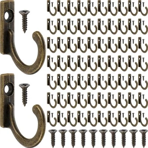 Zhehao 100 Pieces Key Hooks Jewelry Small Hook Key Hanging Small Wall Mounted... - Picture 1 of 7