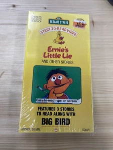 Sesame Street Start-to-Read Video - Ernie's Little Lie (VHS, 1991) - Picture 1 of 5