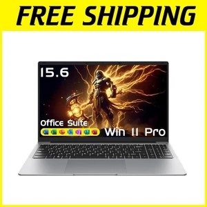 Laptop Computer 15.6" Win11 Pro Laptops 8GB RAM 25 - Picture 1 of 10