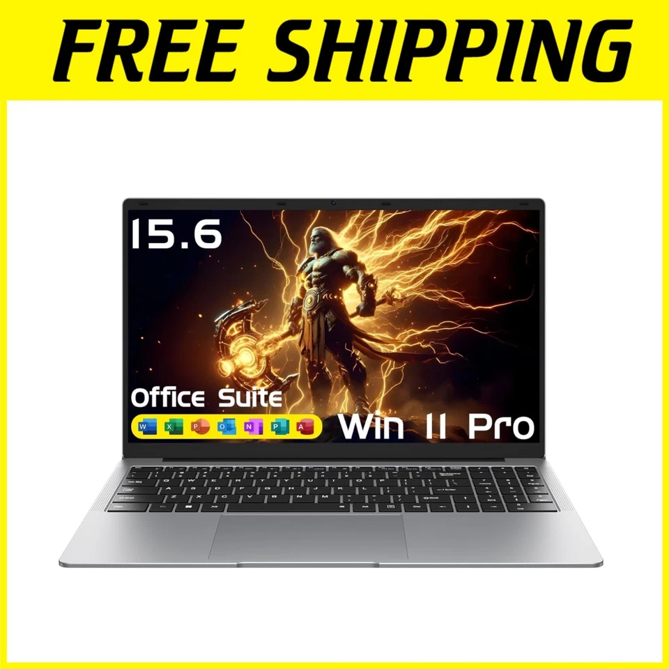Laptop Computer 15.6" Win11 Pro Laptops 8GB RAM 25 - Image 1 of 4