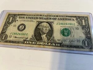 1974 Series $1  Note-Wash. DC.  J 18626280 C-Rare-Collectable-w/Hard Top Loading - Picture 1 of 2