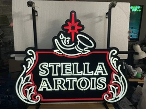 Stella Artois Beer 25x22" LED Neon Sign/ Light - Picture 1 of 5
