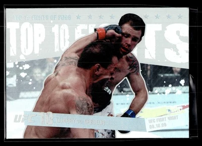 Nate Quarry / Tim Credeur 2010 Topps UFC Main Event Top 10 Fights Card #30 - Image 1 of 2