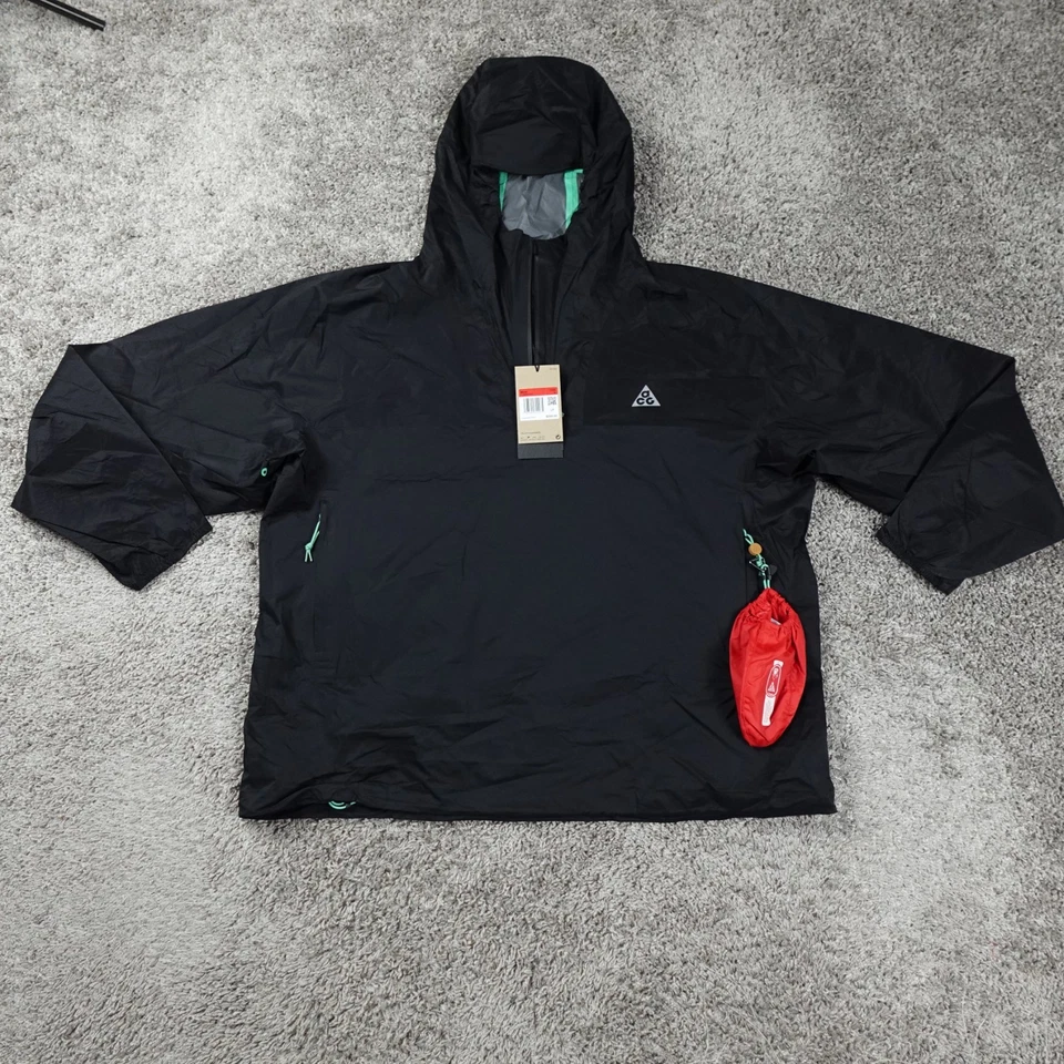 Men Nike ACG Trail Snacks Storm-Fit ADV Jacket Black FQ3062-010 Size M