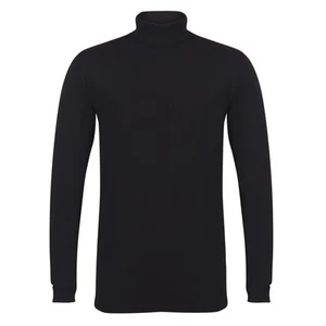 Skinni Fit Mens Feel Good Roll Neck Long Sleeve Top RW5500 - Picture 1 of 4