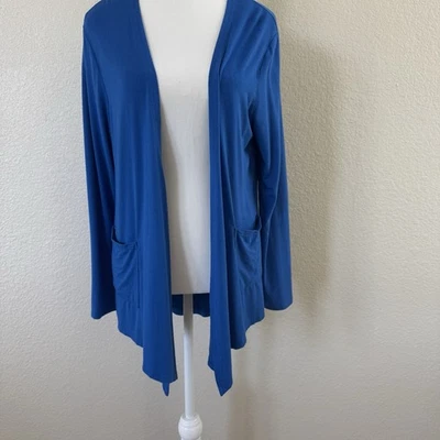 Town Cat свитер кардиган длинным рукавом Royal синий женщин размер маленький открытый передний - Изображение 1 из 4