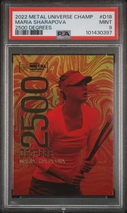 2022 SKYBOX METAL UNIVERSE CHAMPIONS 2500 DEGREES #D18 MARIA SHARAPOVA PSA 9 - Picture 1 of 2