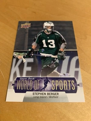 2011 Upper Deck World of Sports Stephen Berger #205 - Image 1 of 2