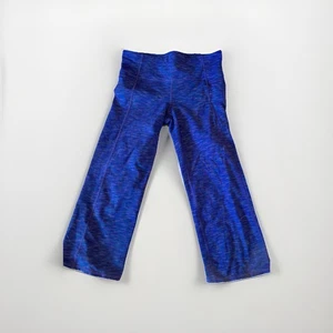 Athleta Womens Energy Power Up Capri Athletic Pants Med Blue Pull On Stretch - Picture 1 of 5