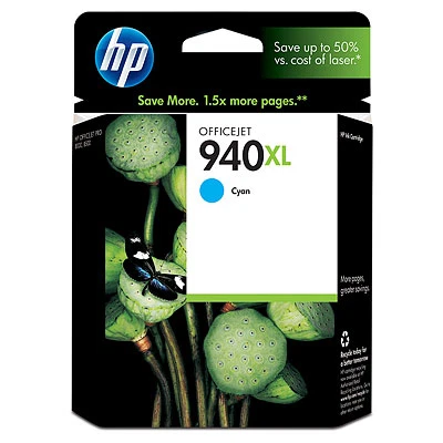 HP 940XL (C4907AN) Cyan High Yield Original Ink Cartridge