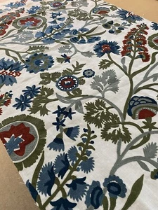 Zoffany Hardwicke Crewel Fabric Remnant - Picture 1 of 7